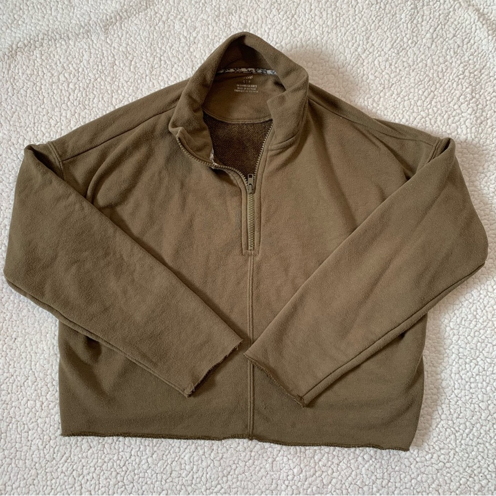Aerie Cropped Quarter Zip Sweater